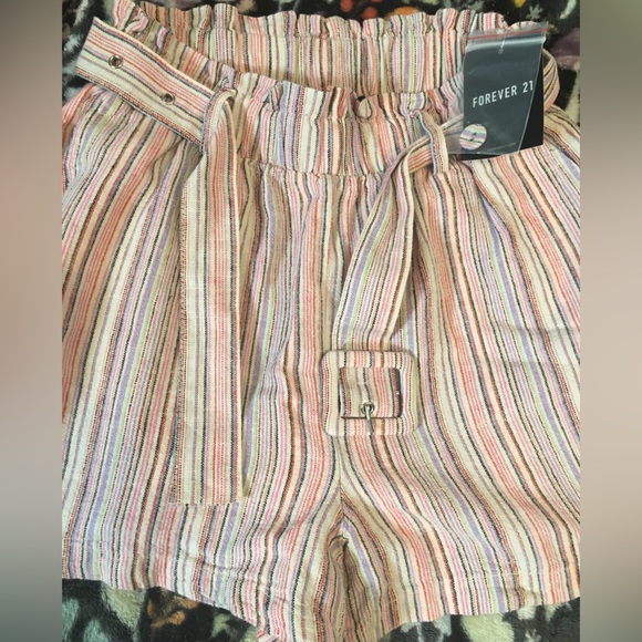 Forever 21 Pants - Woman’s striped dress shorts.                         Size -  Small
